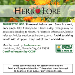 Herb Lore Sage Tincture - USDA Organic - Alcohol Free